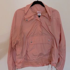 cute peach raincoat
